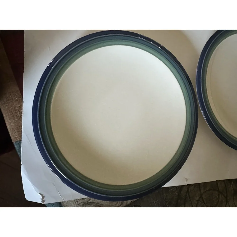 Set of 4- Pfaltzgraff Ocean Breeze Stoneware Dinner Plates